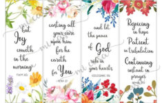 Printable Scripture Bookmarks KJV Instant Download Valentines Day