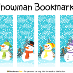 Printable Snowman Bookmarks