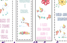 Printable Unicorn Bookmarks Kids Can Color Views From A Step Stool