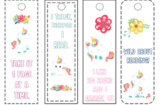 Printable Unicorn Bookmarks Kids Can Color Views From A Step Stool