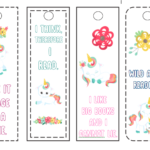 Printable Unicorn Bookmarks Kids Can Color Views From A Step Stool