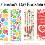 Printable Valentine Bookmarks
