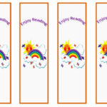Rainbow Bookmarks Birthday Printable