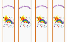 Rainbow Bookmarks Birthday Printable