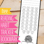 Reading Habit Tracker Bookmark Free Printable Pretty Simple Mom
