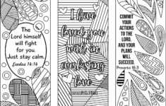 RicLDP Artworks Six Bible Verse Coloring Bookmarks