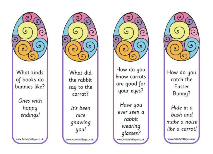 Easter Bookmark Template FREE Printable