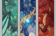SciFi And Fantasy Art Dragon Bookmarks By Wanda S lildragon Korosec