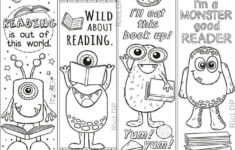 Set Of 8 Coloring Bookmarks About Reading Books Cute Markers Etsy In