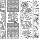 Set Of 8 Coloring Bookmarks With Feel Good Quotes Cute Etsy