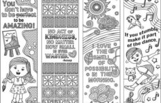 Set Of 8 Coloring Bookmarks With Feel Good Quotes Cute Etsy