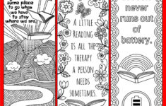 Set Of 8 Coloring Bookmarks With Quotes About Books And Etsy