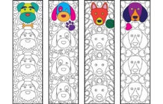 Six Adorable Animal Bookmarks Printable Coloring Pages Coloring
