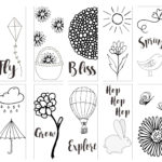 Spring Printable Coloring Page Bookmarks Kleinworth Co