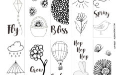 Spring Printable Coloring Page Bookmarks Kleinworth Co