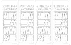 Summer Reading Log Bookmark Printable Tracker Paper Trail Design