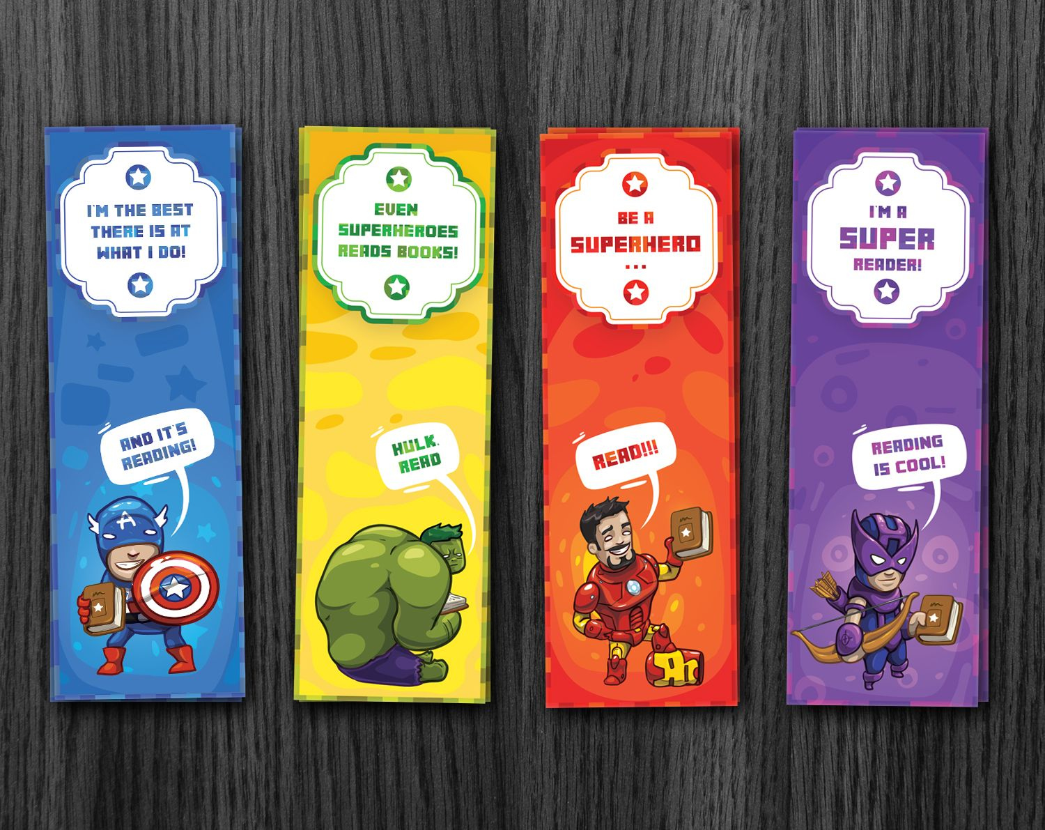 Superhero Bookmarks Avengers Bookmarks Download Bookmarks Kids Free 