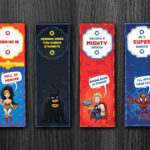 Superheroe Bookmarks Printable Download Bookmarks Bookmarks