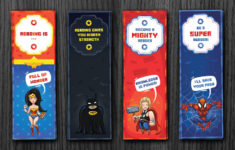 Superheroe Bookmarks Printable Download Bookmarks Bookmarks