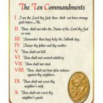 Ten Commandments McKay Church Goods