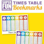 Times Table Bookmarks Times Tables Math For Kids How To Memorize Things