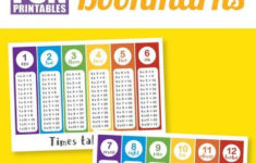 Times Table Bookmarks Times Tables Math For Kids How To Memorize Things