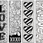 Valentine S Printable Bookmarks To Color Dessin Marque Page Marque