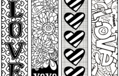 Valentine s Printable Bookmarks To Color Dessin Marque Page Marque