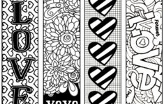 Valentine s Printable Bookmarks To Color I Should Be Mopping The Floor