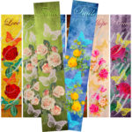 Vintage Flowers Printable Bookmark Images Digital Collage