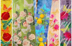 Vintage Flowers Printable Bookmark Images Digital Collage