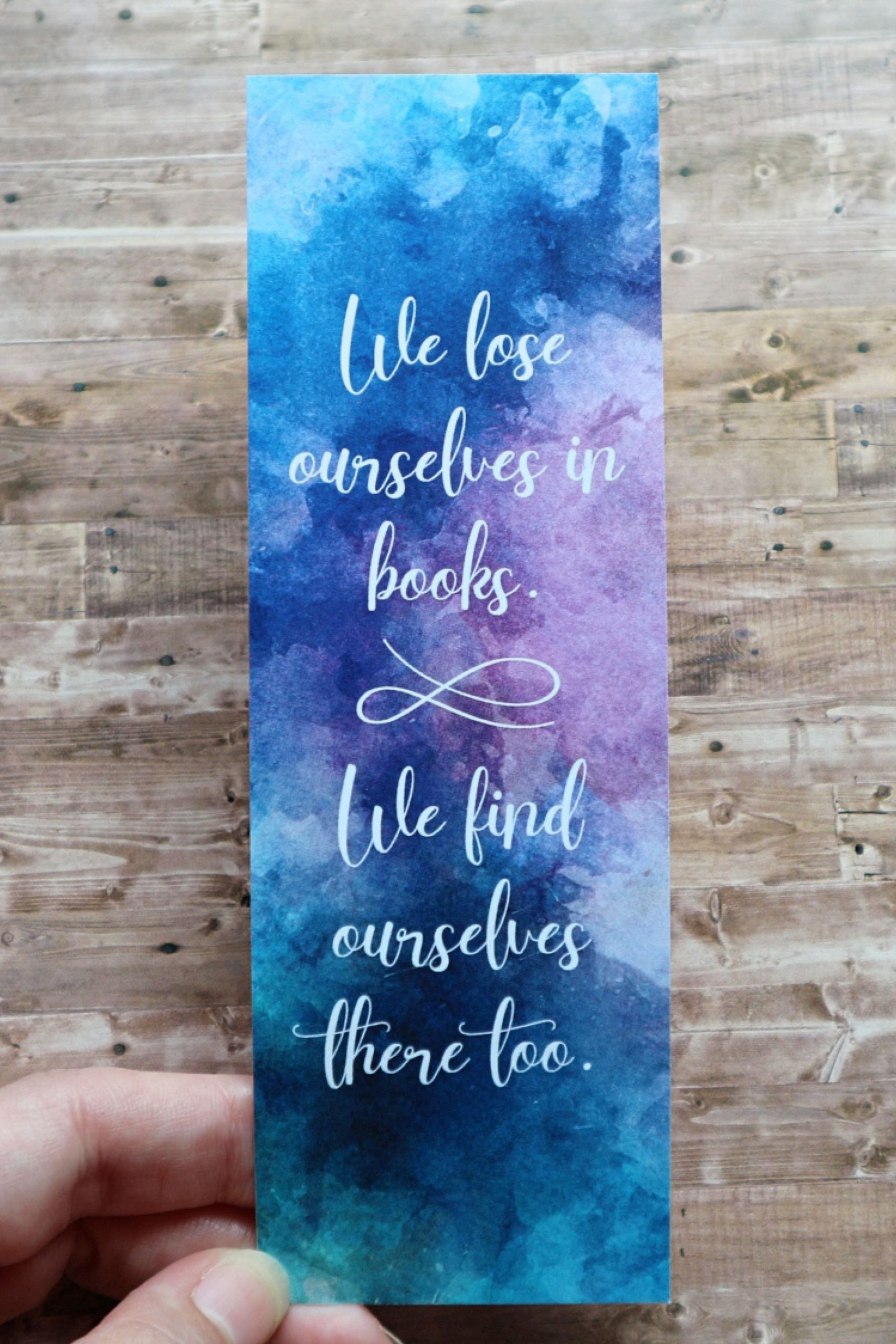 Watercolor Bookmarks Printable Bookish Bookmarks Book Quote Literary 